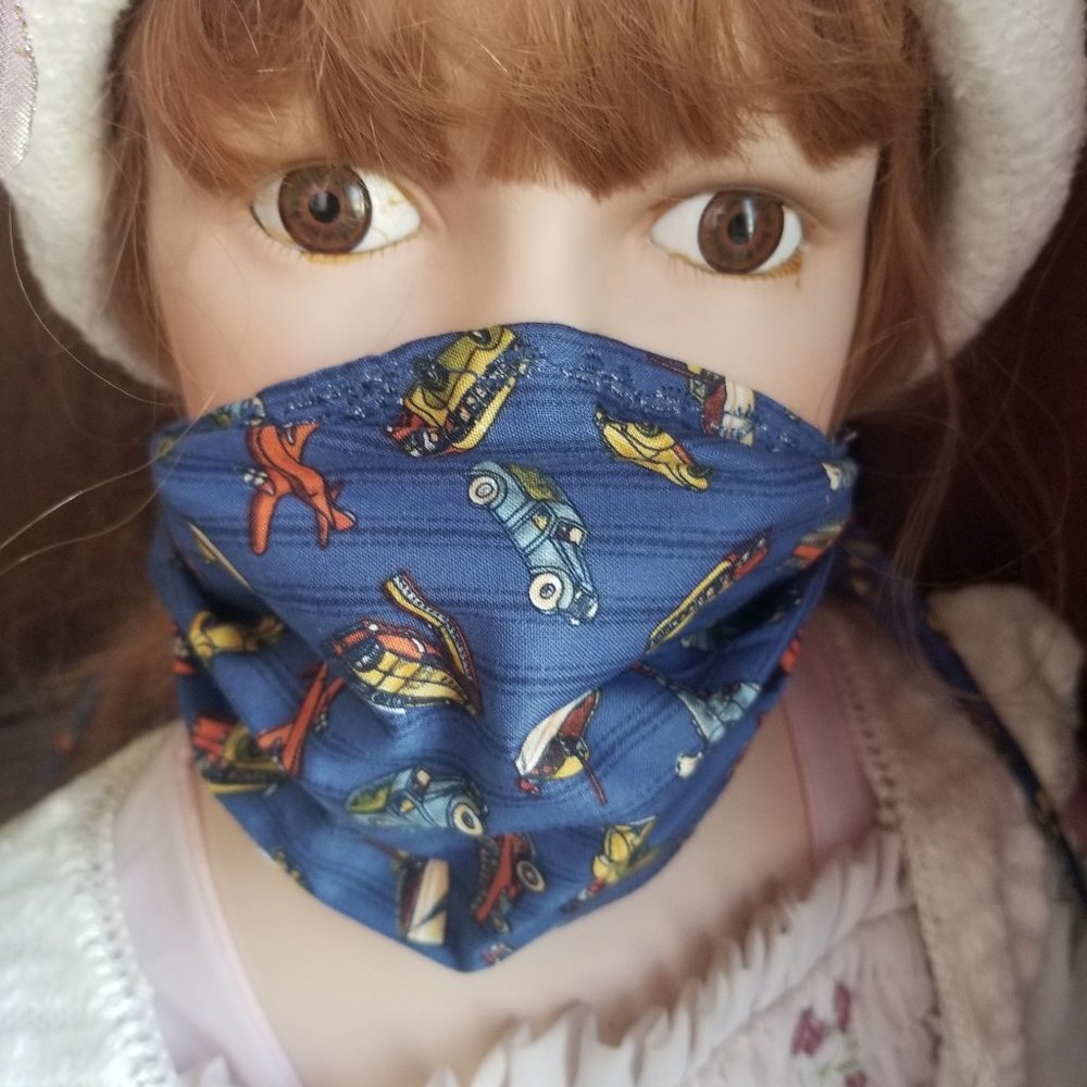 Kid Size Mask w/ Silver/Copper Filters-Cars